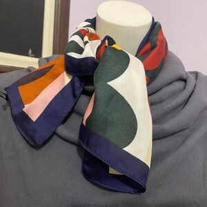 Elegant Multicolor Silk Scarf